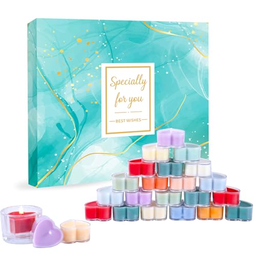 Scented Candles Heart-Shaped Advent Calendar