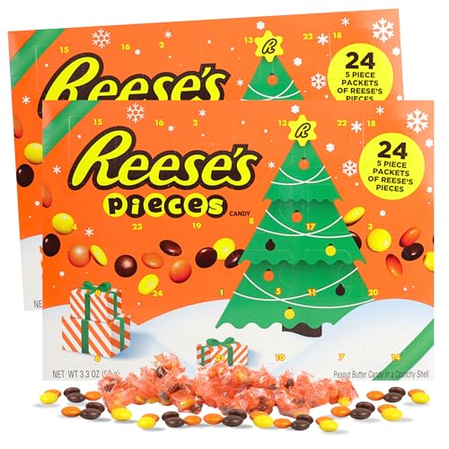 Reese’s Pieces Advent Calendars with Chocolate Peanut Butter Candies