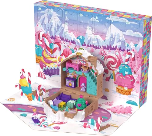 Polly Pocket Doll Gingerbread House Advent Calendar