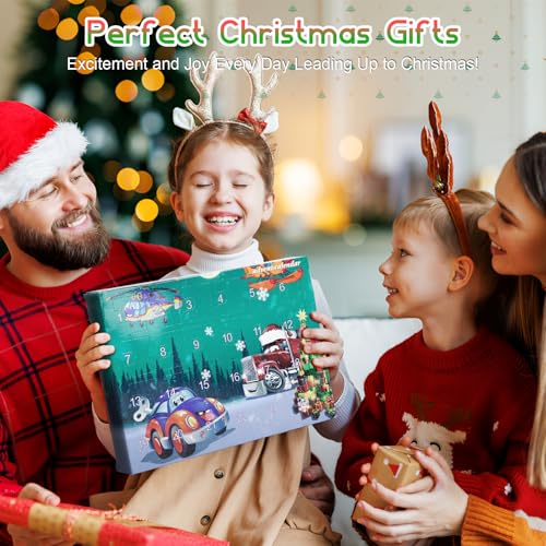 Surprise Pull Back Car Toys Advent Calendar for Babies & Kids - Image 2