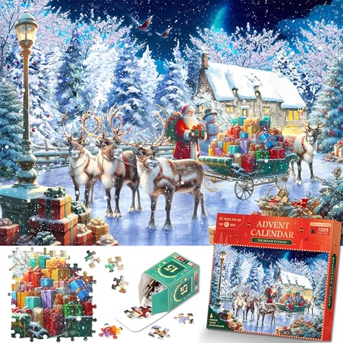 1,008 Pieces Christmas Night Adult Puzzle Advent Calendar