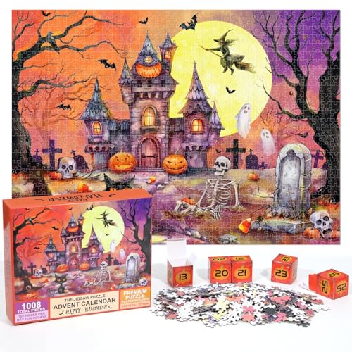 30-Day Haunted House Jigsaw Puzzle Halloween Advent Calendar