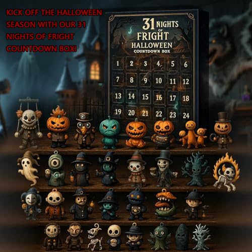 31 Nights of Fright Figurines & Charms Halloween Countdown Calendar - Image 2