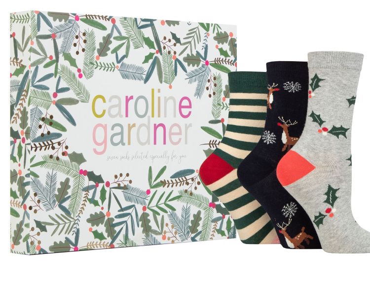 Sockshop Women’s 7 Pair Caroline Gardner Boxed Socks
