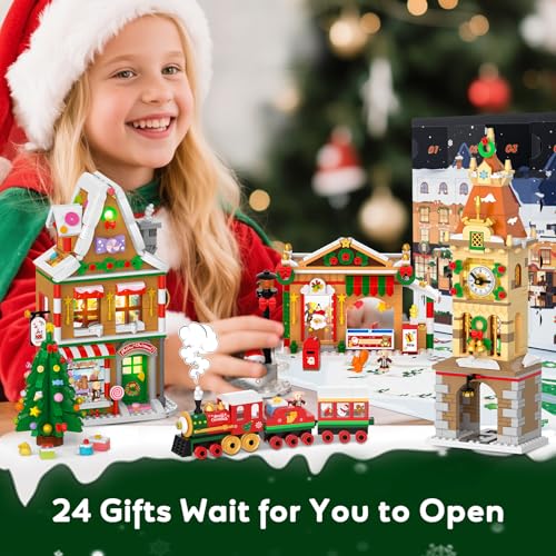 Christmas City Building Block Set Advent Calendar - Image 2
