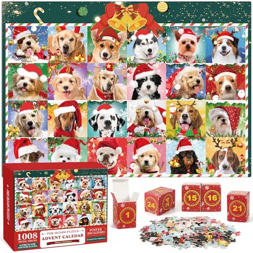 Christmas Dogs Jigsaw Puzzle Advent Calendar