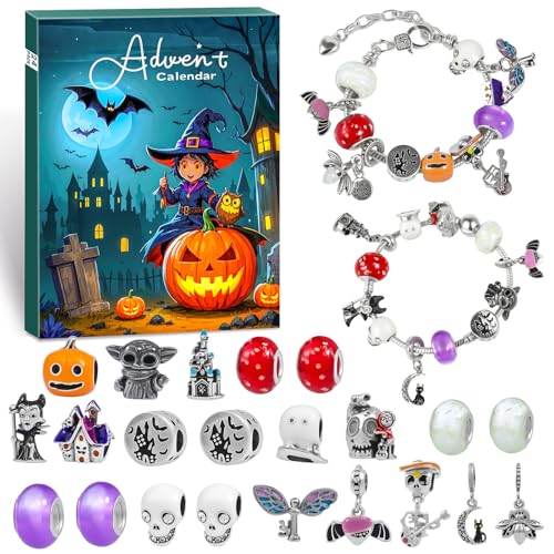 DIY Charms Bracelets & Jewelry Halloween Advent Calendar