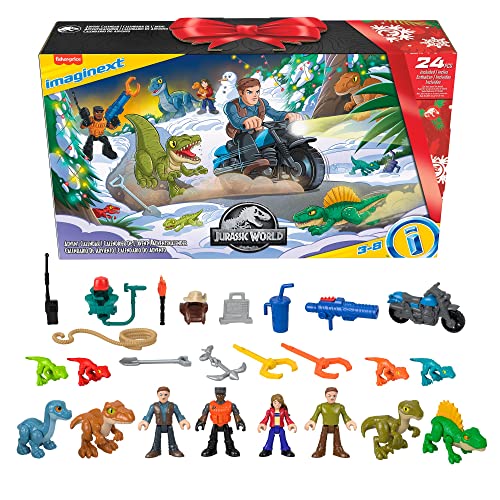 Fisher-Price Imaginext Jurassic World Dinosaur Toy Advent Calendar