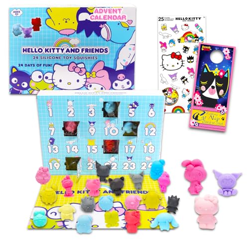 Hello Kitty & Friends Mini Silicone Toy Squishies Advent Calendar
