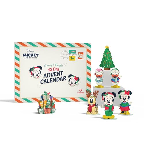 Lovepop Disney 3D Pop-Up Paper Greeting Card for Kids Advent Calendar