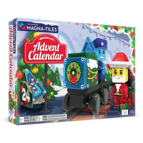 MAGNA-TILES 34-Piece Magnetic Construction Set Advent Calendar