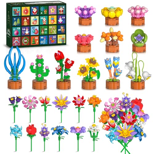 Mini Flower Building Set Advent Calendar