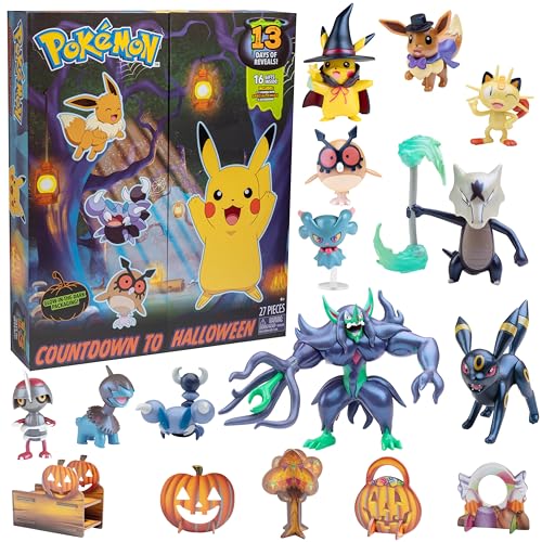 Pokémon 16-Piece Toy Figures Halloween Countdown Calendar