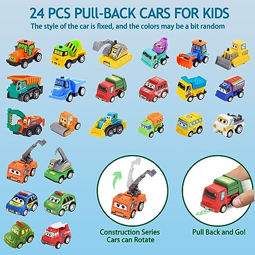 Pull-Back Toy Cars Kids Advent Calendar - Image 2