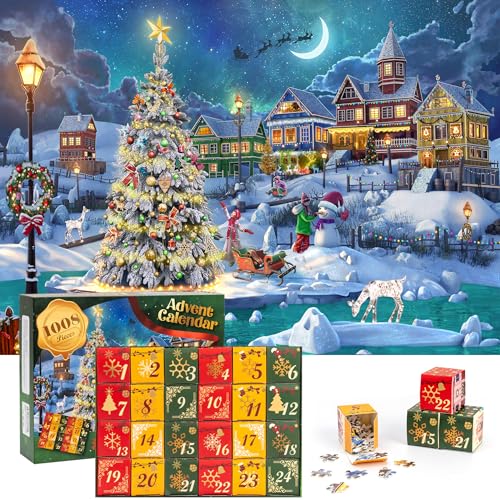 Traditional Christmas Puzzle Advent Calendar