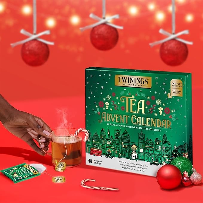 Twinings Tea Advent Calendar Gift Set With 48 Tea Bags 2025