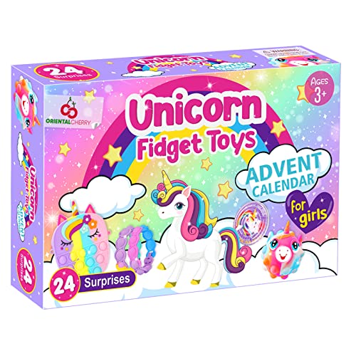 Unicorn Fidget Sensory Toys Advent Calendar