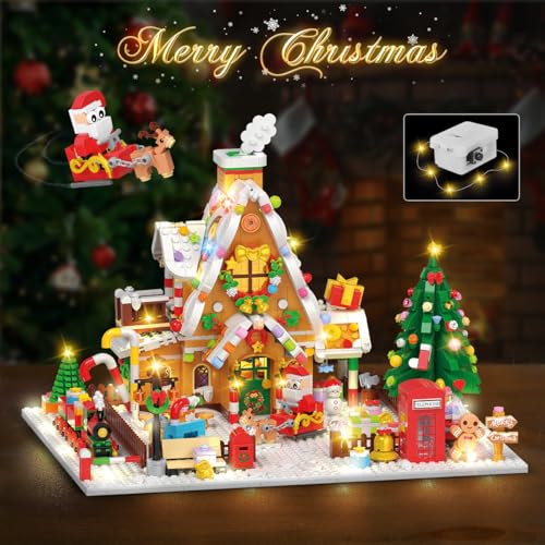 Gingerbread House & Train Mini Building Set Advent Calendar - Image 3