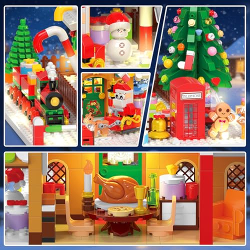 Gingerbread House & Train Mini Building Set Advent Calendar - Image 5