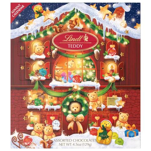 Lindt Holiday Chocolate Teddy Bear Advent Calendar