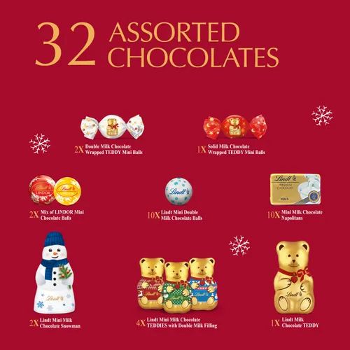 Lindt Chocolate Teddy Bear Advent Calendar - Image 2