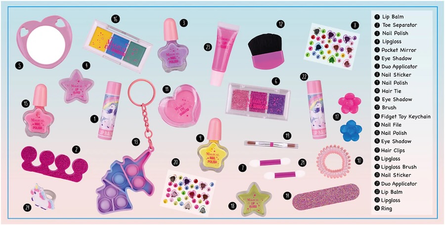Accentra 24 Days of Beauty Advent Calendar for Girls - Image 2