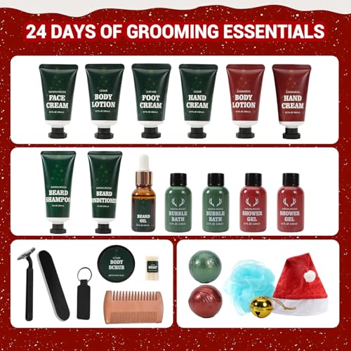 Body & Earth Men’s Bath & Body Spa Advent Calendar - Image 3