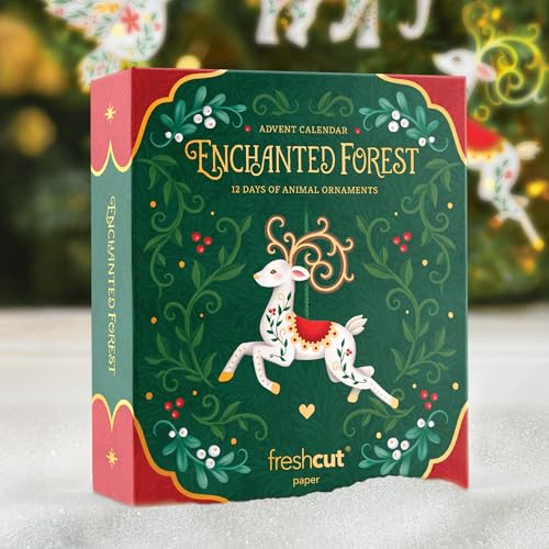 Freshcut Paper Enchanted Forest Christmas Ornaments Advent Calendar - Image 2