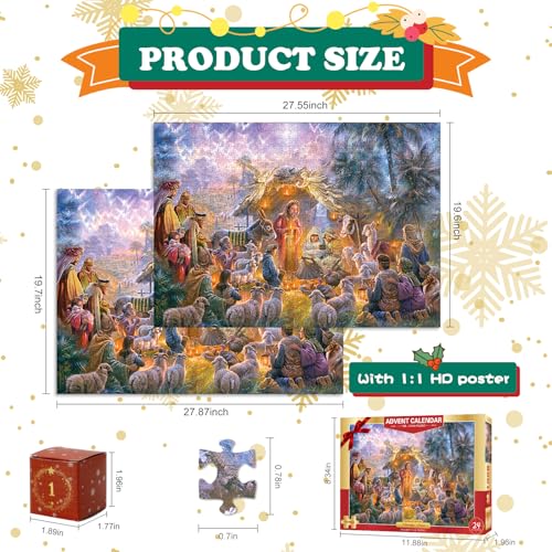 Nativity Puzzle Advent Calendar - Image 2
