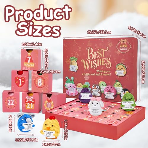 Positive Emotional Support Crochet Animals Advent Calendar - Image 5