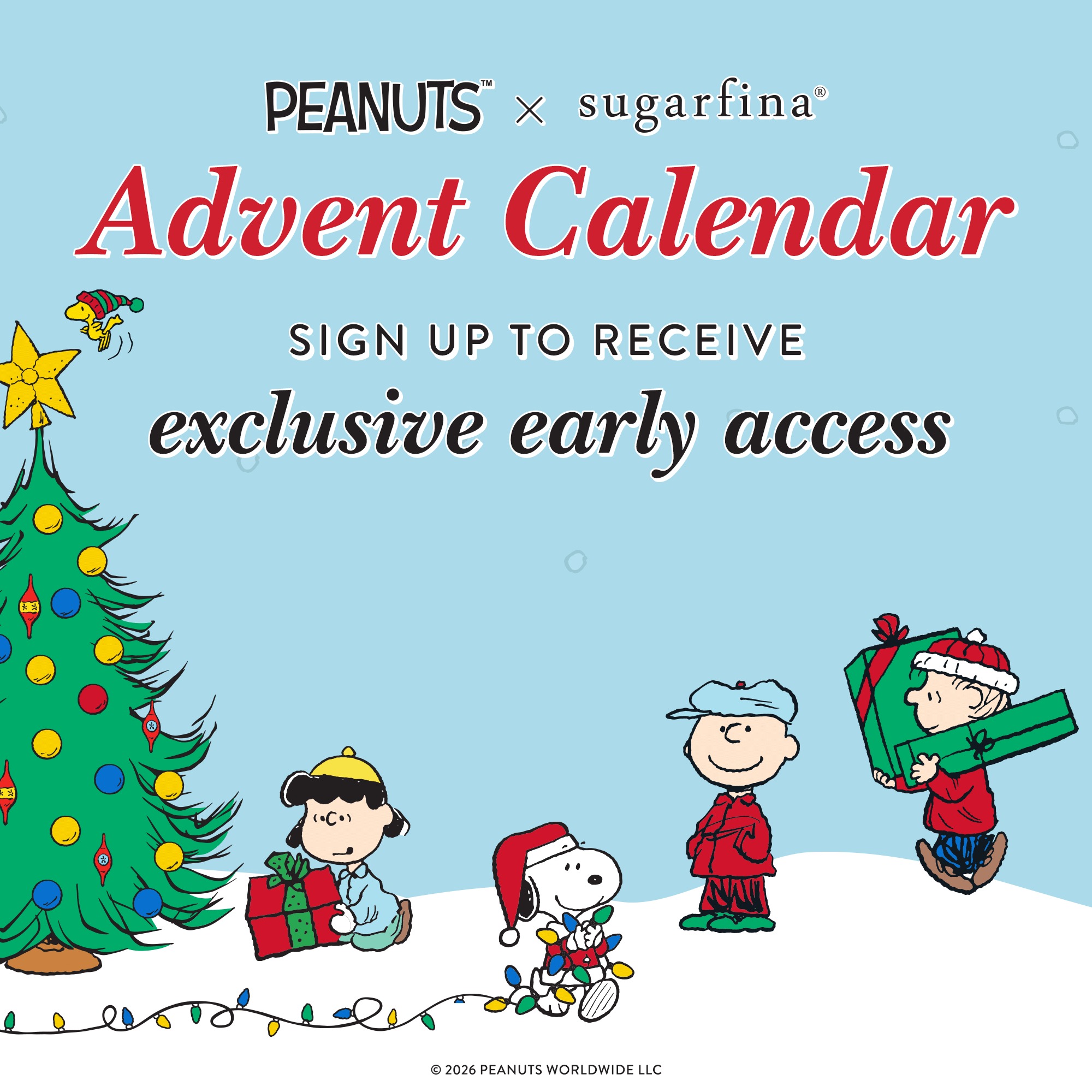 Sugarfina x Peanuts Snoopy Advent Calendar 2026